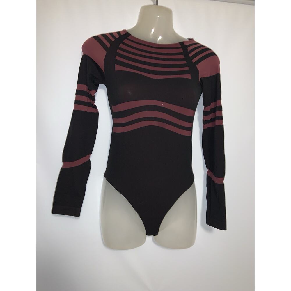 BODY LINES STRING BODY SUIT IN PORT ROYALE by Wolford Size Large - Picture 2 of 4